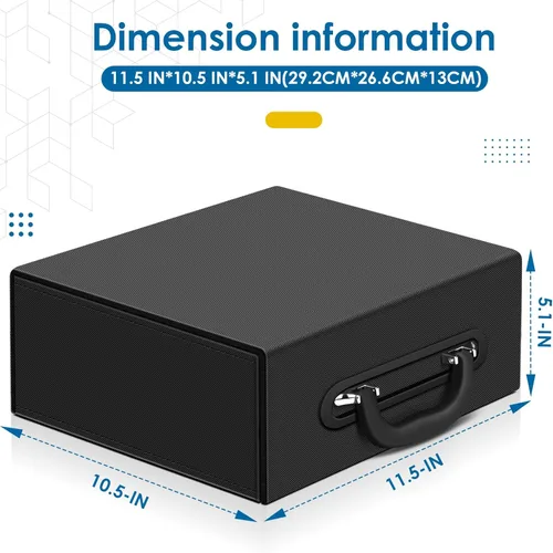 Miniatura 2 de Homthy Caja de almacenamiento de más de 110 tarjetas con cierre magnético, estuche de cubierta de tarjeta de cuero con cierre magnético, caja