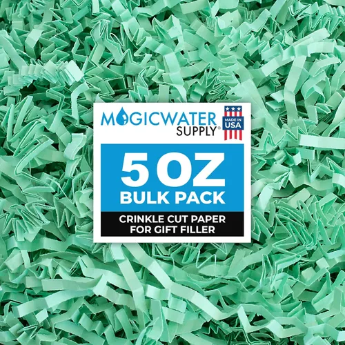 Miniatura 20 de MagicWater Papel de Corte Ondulado para Cestas de Regalo - 10 LB - Verde Militar - Perfecto para Relleno de Papel Triturado, Relleno de Cestas