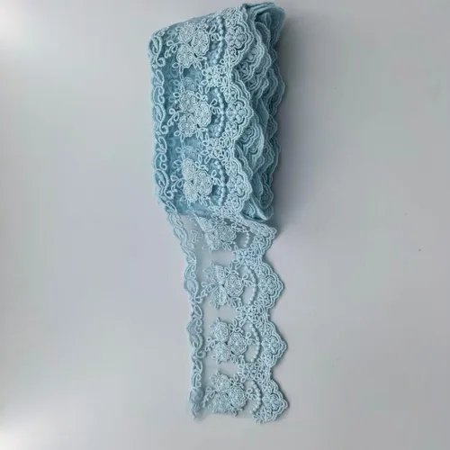 Miniatura 4 de Cinta con ribete de encaje, delicada cinta de corona para manualidades, costura y decoraciones de apliques para vestidos de novia, 3.3 pulgadas