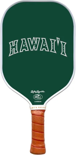 Miniatura 24 de Raqueta de pickleball colegial oficialmente licenciada - Raqueta aprobada por la Asociación de Pickleball de EE. UU. - Núcleo de nido de abeja Texas