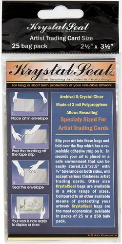 Miniatura 5 de Creative Mark Krystal Seal ATC - Bolsas para arte y fotos, 6 x 8 pulgadas, paquete de 250 bolsas de sellado de polietileno para archivar pinturas
