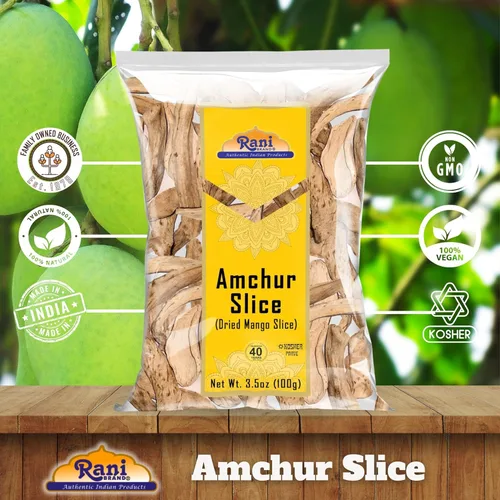 Miniatura 5 de Rani Amchur (Mango) - Rebanadas enteras secas de 3.5 onzas (3.53 oz) ~ Todo natural, origen indio, sin color, apto para gluten, vegano, sin OMG, sin