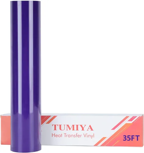 Miniatura 38 de TUMIYA Vinilo HTV - Vinilo de transferencia de calor de 12 pulgadas x 35 pies, vinilo dorado para planchar, rollo adhesivo brillante fácil de cortar