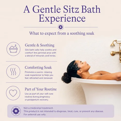 Miniatura 2 de Lansinoh Sales de Baño de Asiento, Esenciales Posparto y Tratamiento de Hemorroides, Remojo de Baño de Sales de Epsom con Aceite de Lavanda, Olíbano