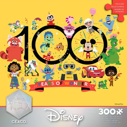 Miniatura 2 de Ceaco - 100 aniversario de Disney - 100 años de maravilla - Rompecabezas de 300 piezas de gran