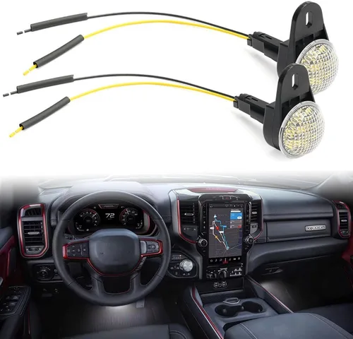 Miniatura 11 de Luces LED para alfombrilla interior y para salpicadero para Dodge Durango Nitro Ram 1500 2500 3500 1500 Classic LED Ensamblaje de lámpara