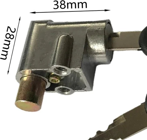 Miniatura 5 de Caja de batería Cerradura de seguridad Cerradura de encendido de motocicleta Accesorios de batería con 2 teclas Electrombile para bicicletas