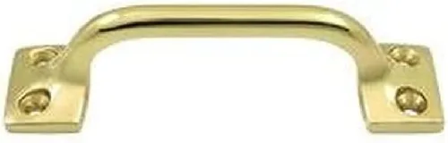 Miniatura 10 de Deltana WP026U3 Tirador de latón macizo de uso múltiple de 4 pulgadas Latón pulido