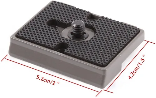 Miniatura 4 de FocusFoto Trípode de cámara Placa de liberación rápida 1/4"-20 Tornillo de montaje para Manfrotto QR 200PL-14 323 RC2 Compatible