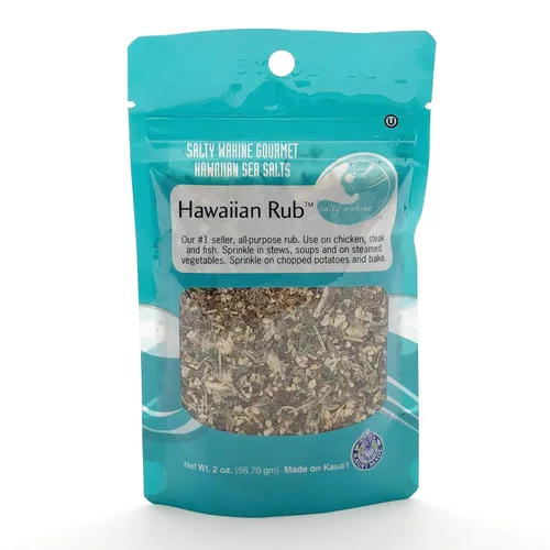 Miniatura 4 de Salty Wahine Gourmet Hawaiian Sea Salts Condimento para aves de corral de piña, 3 onzas