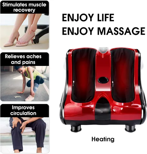 Miniatura 4 de ARLIME Masajeador de pies con calor, máquina de masaje de pies Shiatsu, modos de intensidad de 3 niveles, vibración de amasamiento profundo