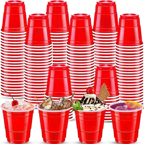 Miniatura 23 de 500 piezas Vasos de Chupito de Plástico Lake Bule de 2 onzas vasos de chupito azules Revelación de Género vasos de chupito desechables para beber