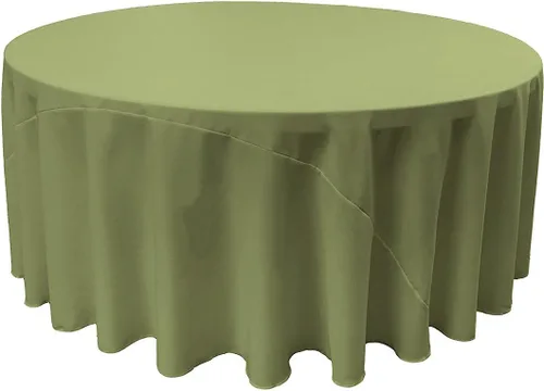 Miniatura 119 de LA Linen - Mantel redondo lavable de popelina de poliéster, resistente a manchas y arrugas, 51", mantel de tela para comedor, cocina, fiesta, Negro