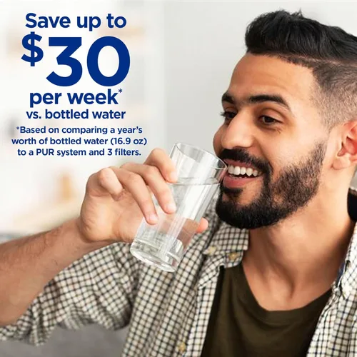 Miniatura 3 de PUR Plus - Sistema de filtración de agua para montaje en grifo vertical, filtro de agua reductor de plomo para grifo de fregadero, fácil