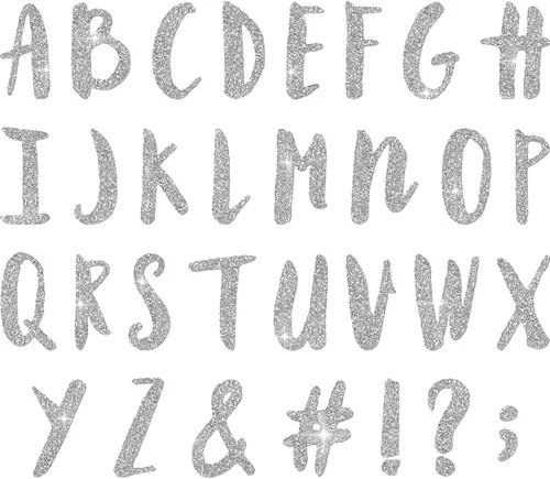 Miniatura 8 de 279 letras termo-adhesivas de 1.5 pulgadas, letras de transferencia de la A a la Z, calcomanías de letras para medias de Navidad, letras flocadas