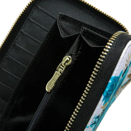 Miniatura 116 de Cartera de mano para mujer, estilo bohemio, con RFID, elegante, espaciosa con correa para viajes, capacidad para tarjetas, teléfono, dinero