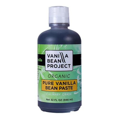 Pasta Orgánica de Vainilla | Necesidad de Horneado | Vainilla Pura para Cocinar | Vanilla Bean Project | 1 Cuarto de Galón, 32 Onzas