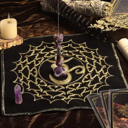 Miniatura 2 de Rockcloud Kit de meditación de tótem de piedra curativa para principiantes, adivinación, suministros de altar wicca, decoración del hogar, amatista