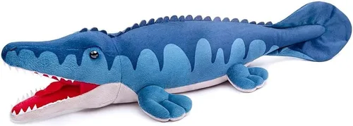 Mosasaurus - Juguete de peluche de simulación de 17 pulgadas, bonito animal de peluche de dinosaurio suave, decoración realista, regalos para niños