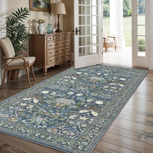 Miniatura 179 de Alfombra lavable para pasillo - 2x7 alfombras de cocina, alfombra para entrada, alfombra vintage, suave, alfombra antideslizante para piso, alfombra