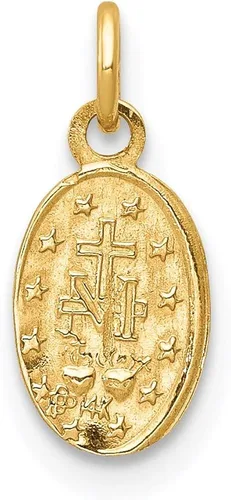 Miniatura 4 de Medalla milagrosa de 14 quilates 0551in 0276in estilo XR334