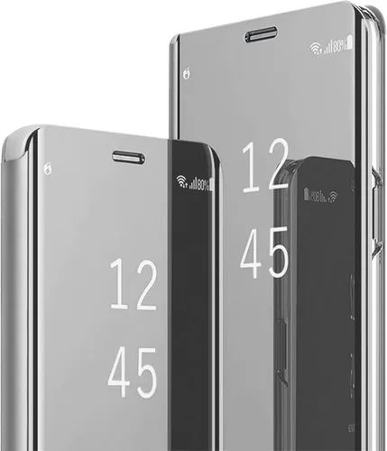 Miniatura 9 de Note 20 - Funda de piel para Samsung Galaxy Note20 5G, delgada, transparente, espejo de maquillaje, funda con tapa, Note 20 5G con función atril
