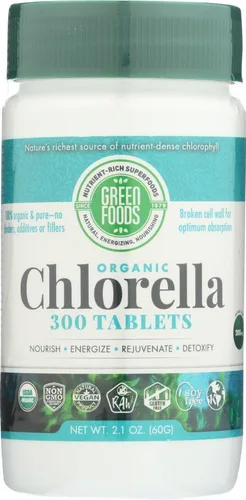 Miniatura 6 de Green Foods Clorella orgánica 500 mg, 120