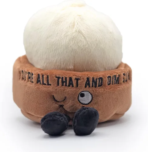 Miniatura 20 de Punchkins Peluche de queso a la parrilla, no es fácil ser cursi, lindo queso a la parrilla, regalo tonto, juguete de peluche de comida para regalar