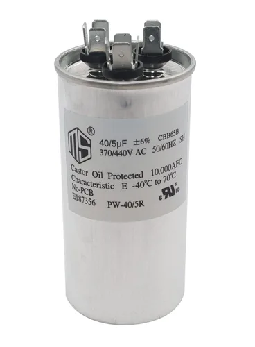 Miniatura 7 de METER STAR 70+5 MFD 70/5 uf 370V/440V AC Condensador redondo de doble carrera CBB65B para condensador recto frío/aire acondicionado condensador/AC