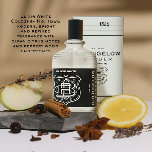 Miniatura 2 de C.O. Bigelow Elixir White Colonia para hombres, fragancia de especias y cítricos, colonia de larga duración para hombres, perfume elixir