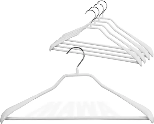 Miniatura 18 de Mawa by Reston Lloyd BodyForm Series - Percha de ropa antideslizante que ahorra espacio con barra para pantalones, 16-1/2 pulgadas, estilo 42/LS