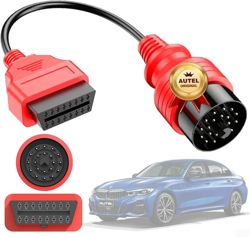 Autel Cable OBD2 de 20 pines a 16 pines para BMW, OBD1 a OBD2 adaptador de diagnóstico Conversor de extensión, calidad OE, trabajo con escáneres
