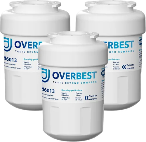 Miniatura 10 de Overbest OB6013 Reemplazo para GE® MWF®, SmartWater® MWFP, MWFA, GWF, MWFAP, HDX FMG-1, WFC1201, HWF, GSE25GSHECSS, 9991, RWF1060, 197D6321P006