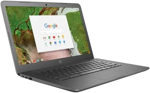 HP Computadora portátil Chromebook HD de 14 pulgadas con pantalla táctil (Intel Celeron N3350 hasta 2.4 GHz, 4 GB de RAM, memoria flash de 32 GB,