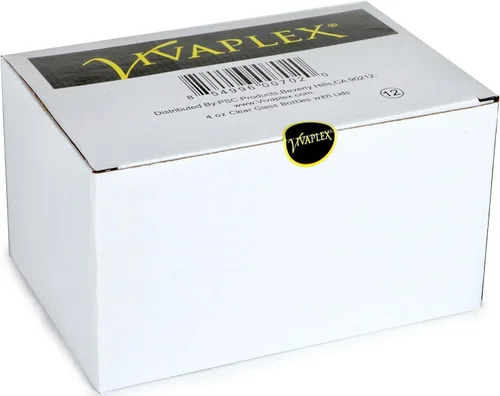 Miniatura 2 de Vivaplex, 12, botellas de vidrio transparentes, de 4 onzas, con tapas