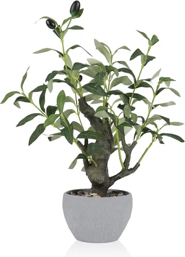 Miniatura 12 de KAIRNE Maceta floral de cerezo rosa artificial, 15.7 pulgadas de alto, plantas falsas de bonsái, plantas de imitación de flores, ramas decorativas