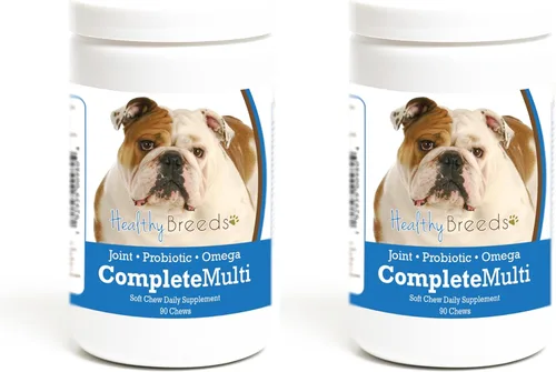 Miniatura 334 de Healthy Breeds Pug todo en uno multivitamínico suave masticable 60