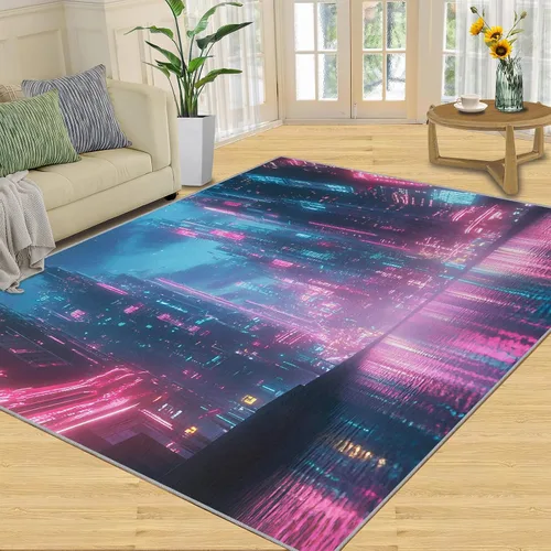 Miniatura 22 de Girl Horse Rugs for Bedroom, Horse Area Rug, Animal Rugs for Living Room, Indoor Non-Slip Rug, Machine Washable Carpet for Front Entrance Floor