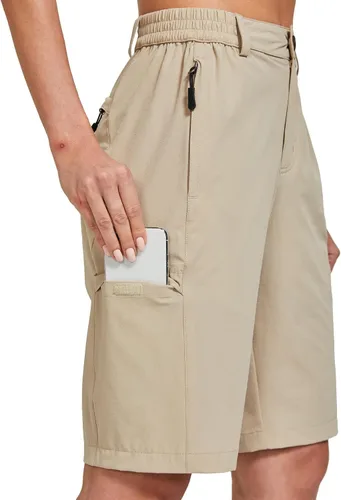Miniatura 3 de FitsT4 - Pantalones cortos de senderismo ligeros para mujer, de secado rápido, protección solar, resistente al agua, con múltiples bolsillos