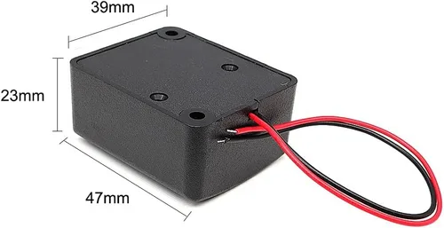 Miniatura 3 de Shanghj 6 juegos 110dB electrónica mini sirena piezoeléctrica DC 12V seguro antirrobo de alto decibelio alarma de zumbador activo con 9V clip