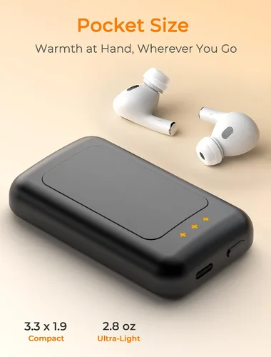 Miniatura 7 de Electric Hand Warmers Rechargeable, Rechargeable Hand Warmer, Portable Hand Warmer for Outdoor Camping Hunting Golf Accessories, Gifts for Women Men