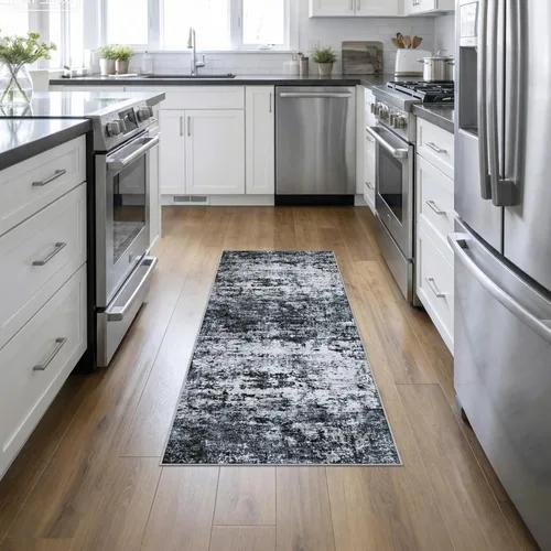 Miniatura 39 de Alfombra lavable de 2 x 3 pulgadas, alfombra de entrada: lavable, moderna, abstracta, suave, fina, antideslizante, resistente a las manchas