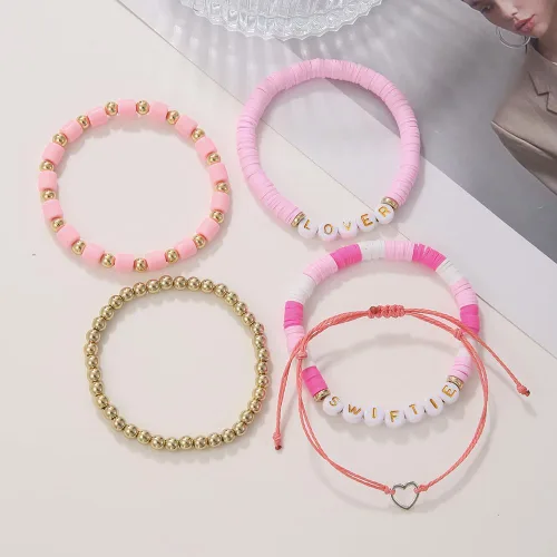 Miniatura 5 de Taylor Friendship Bracelets, Inspiring Bracelets for Women Girls,1989 Lover Speaknow Midnight Tour Reputation Fearless Anti-Hero Bracelets, Hershi