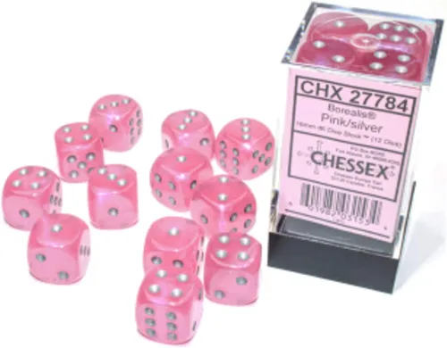 Miniatura 2 de Chessex Borealis 27784 - Bloque de dados luminarios d6 de 0.630 in (12 dados)