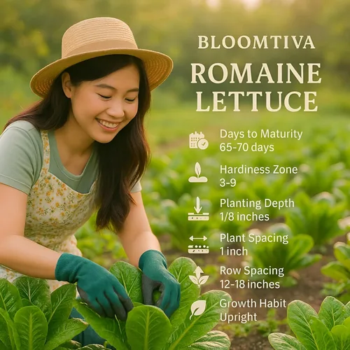 Miniatura 4 de Semillas de lechuga romana – Parris Island Cos, más de 8000 semillas reliquia sin OGM, paquete a granel de alta germinación, cultivadas en EE.UU.