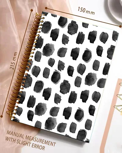 Miniatura 2 de Cuaderno de espiral iampanda, encuadernación fuerte de doble alambre con papel premium para mujeres y niñas, lindo cuaderno/diario de 60 hojas A5