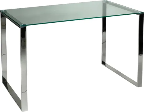 Miniatura 11 de Cortesi Home Remi - Mesa consola de cristal contemporánea con acabado cromado