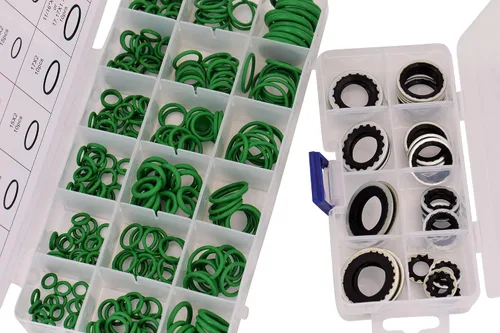 Miniatura 3 de Kit de arandela de puerto A/C y junta tórica de nitrilo 30 juntas de repuesto de sello unido (1) + juego de 270 piezas de juntas tóricas (1)