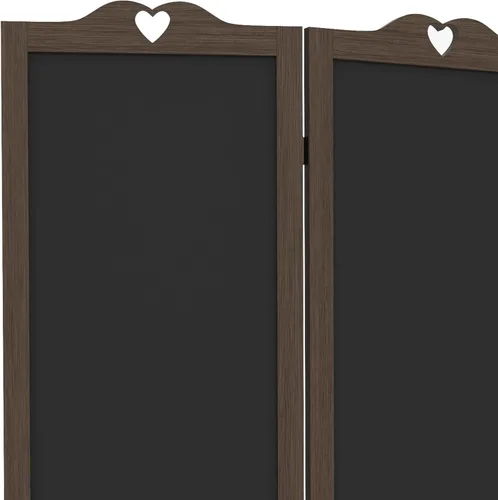 Miniatura 8 de HOMCOM Divisor de habitación plegable de 4 paneles con pizarra, paneles de privacidad independientes de 5.5 pies de alto para dormitorio u oficina