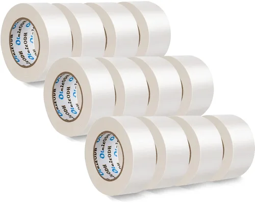 Oleitodh Paquete de 12 Cintas de Conducto Blancas de Uso Pesado, 8.3 Mil de Grosor, 2 Pulgadas x 30 Yardas, Resistencia Industrial Fuerte, Flexible,